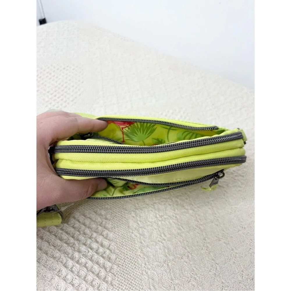 NWT Lug Super Coupe Convertible Crossbody Bag Margarita with Flamingo lining
